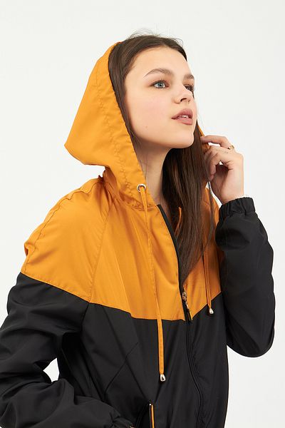 Moda Tuğram Mustard - Black Raincoat