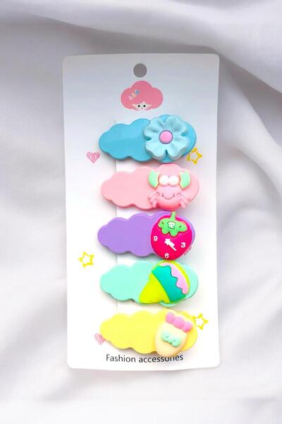 AYMETA Σετ 5 τεμαχίων 4 εκ. κούμπωμα με παιδική φιγούρα