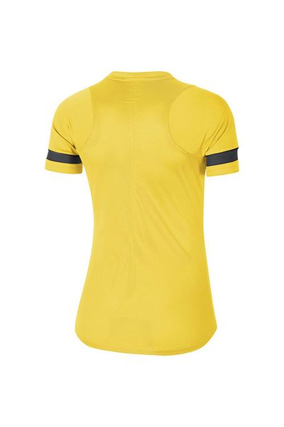 Nike Tricou galben cu gât rotund pentru femei Academy 21 Dri Fit