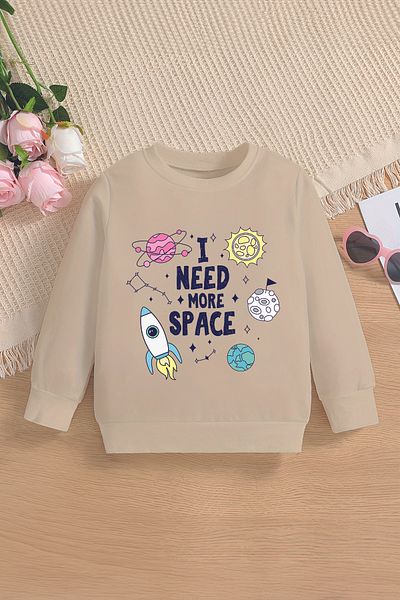 MYADA Суитшърт с кръгло деколте I Need More Space - 22452