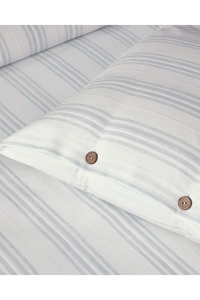 English Home Dark Seledon Calm Stitch King Size Bedding Set