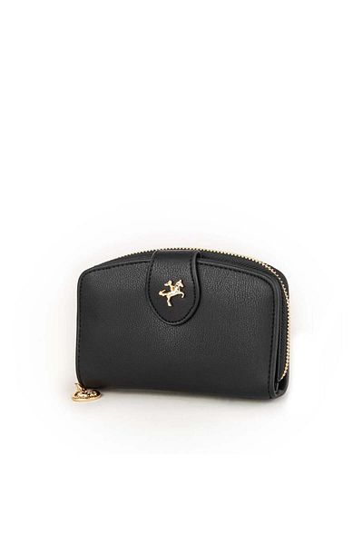 Nas Bag Women's Multi-Card Compartment Wallet Black Matte Nero