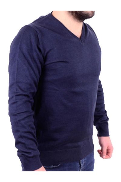 Twister Jeans Pulover pentru bărbați Twister 3622 bleumarin cu decolteu în V