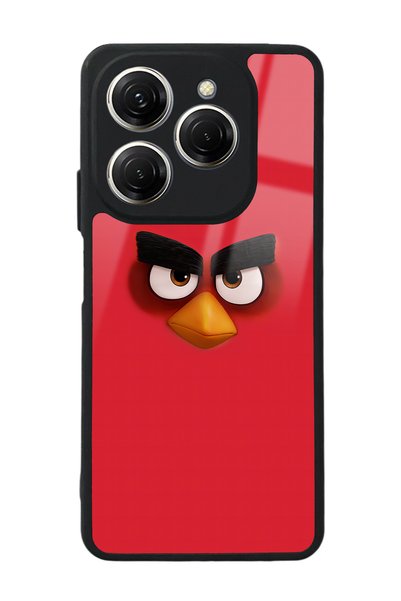 Spoyi Tecno Spark 20 Pro Red Design Glossy Phone Case