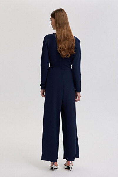 Touché Privé Crepe Jumpsuit with Tie Detail