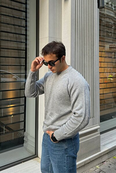 Livio Ferri Erkek Bisiklet Yaka Kalın İtalyan Kol Triko Kazak