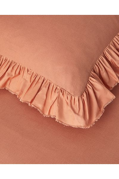 English Home Комплект завивки Blaze Terracotta за единичен юрган