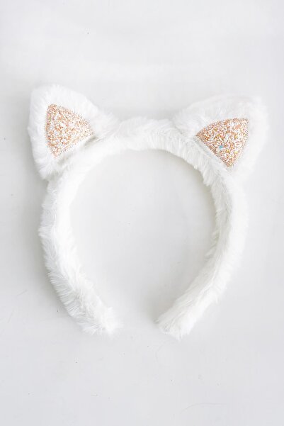 New Obsessions Κορώνα από μαλακό βελούδινο χνούδι για κορίτσια με αυτιά γάτας