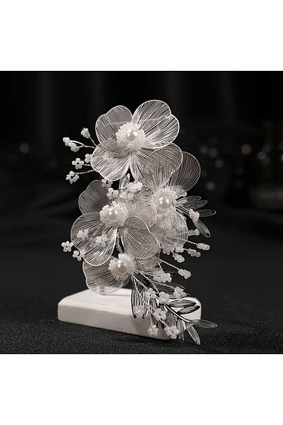 Eva Flore White Floral Bridal Hair Accessory Maternity and Engagement Hair Accessory