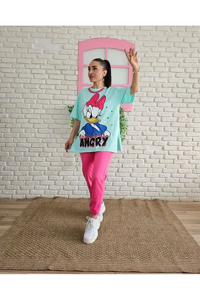 Altı Üstü Butik Σετ αθλητικών φόρμας Duck Character Print