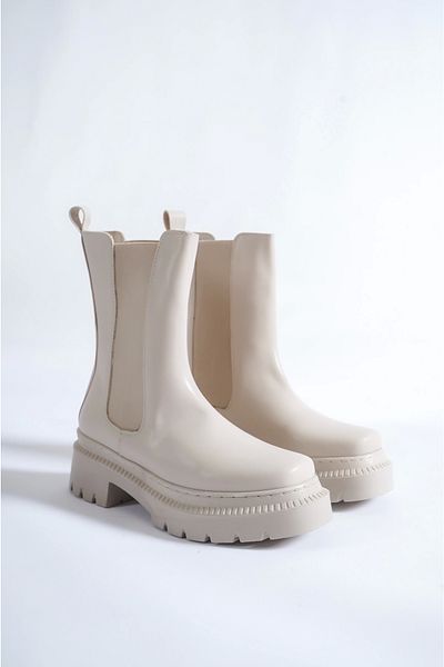 Moda Değirmeni Elastische Damenstiefel Skin Skin