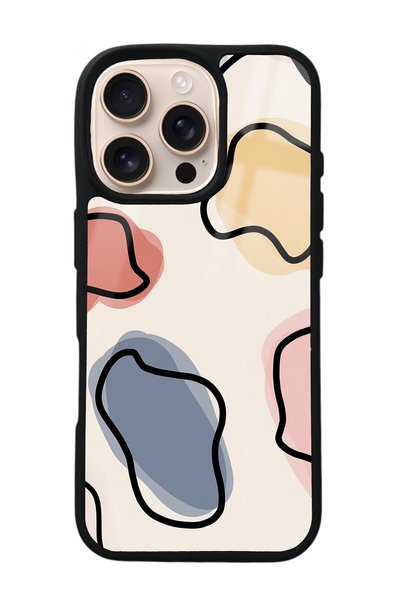 Spoyi Glossy Phone Case for iPhone 16 Pro Nude Milky Design