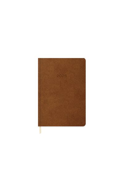 KESKİN COLOR Brown Sharp 2025-14*20 Daily Thermo Leather Agenda