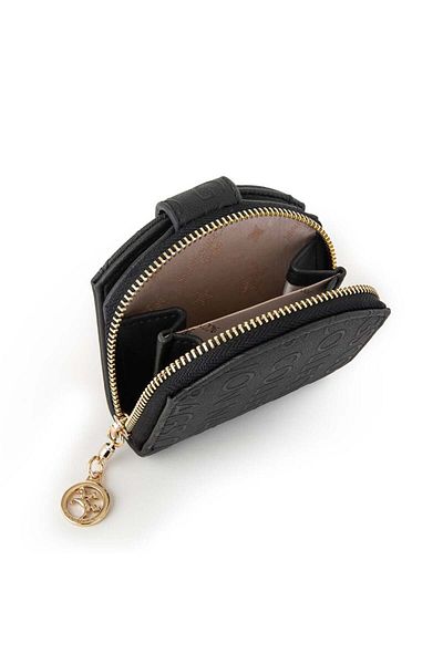 Nas Bag Women's Multifunctional Wallet Black Embossed