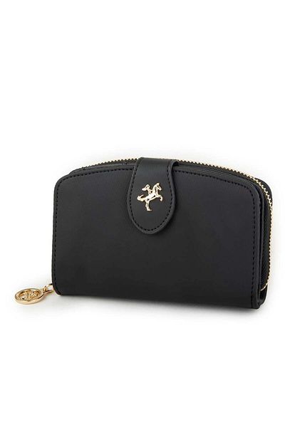 Nas Bag Black Karaca - Women's Wallet with Multiple Card Compartments