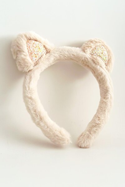 New Obsessions Κορώνα από μαλακό βελούδινο χνούδι για κορίτσια με αυτιά γάτας