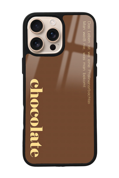 Spoyi iPhone 16 Pro Max Choclate Design Glossy Phone Case