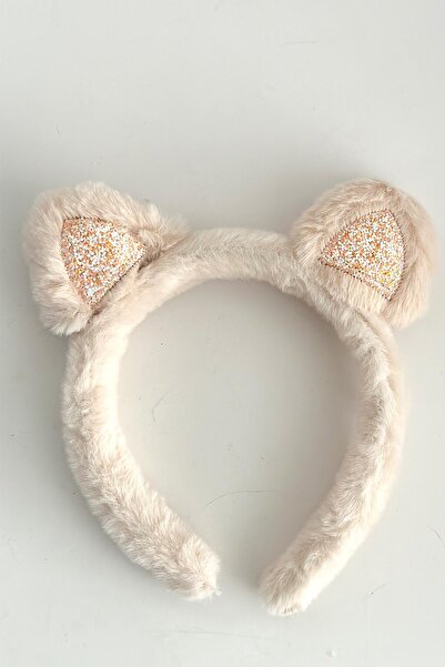 New Obsessions Κορώνα από μαλακό βελούδινο χνούδι για κορίτσια με αυτιά γάτας