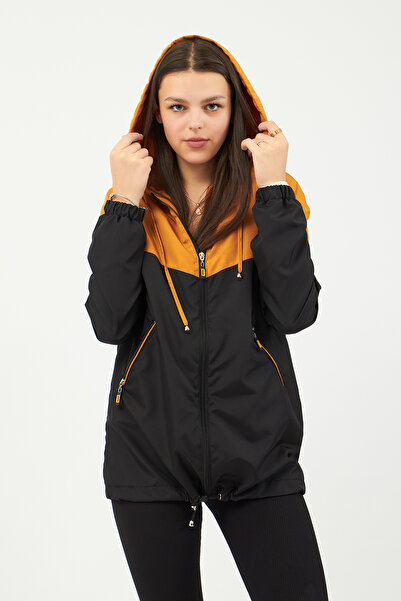 Moda Tuğram Μουστάρδα - Μαύρο Αδιάβροχο