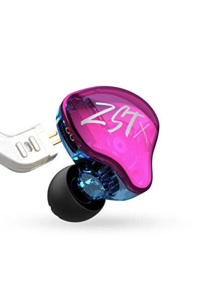 KZ ZST X Hibrit Sürücü In Ear Monitör IEM Kablolu Kulak İçi Oyuncu Kulaklık Mikrofonlu