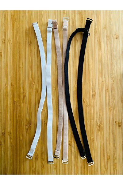 Öztürk Πολύχρωμο αφαιρούμενο σατέν λουράκι σουτιέν 3 τεμαχίων. Μαύρο, Λευκό, ...