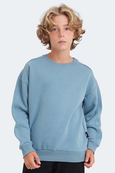 Slazenger LOGAN Син унисекс детски суитшърт