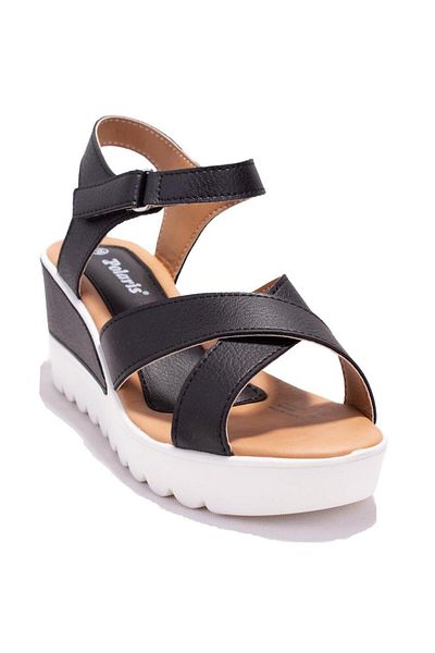 Polaris 308569 Γυναικεία σανδάλια BB Black Orthopedic Daily East Heel