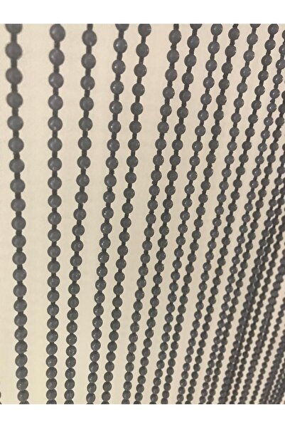 özdeğer home 90x180 Antrasit 1cm Aralık Kapı Perdesi Zincir Perde Boncuklu Perde Ahşap Kapı Perdesi Sineklik