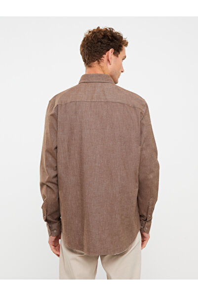 LC Waikiki Ανδρικό πουκάμισο Gabardine με κανονική εφαρμογή