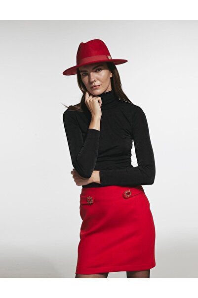 İLVİ Ridder Kadın Kırmızı Etek