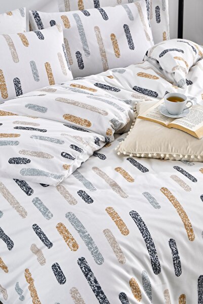 Tabu Home Ranforce Striped Harmony Single Duvet Cover Set