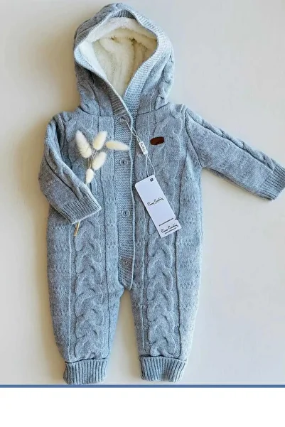 Dorelux Welsoft Unisex Baby Onesie - Winter Knitwear, Lined, Fur Plush Padded 3971