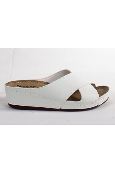 DAGOSTER DZA37-1802 Papuci de damă ortopedici de zi cu zi albi