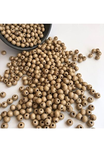 ella'nın çarşısı Mărgele din lemn lăcuite de 8 mm - 100 bucăți culoare lemn