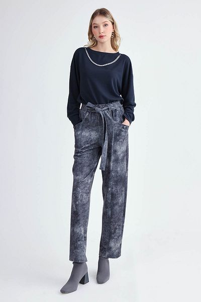 Vitrin Belted Waist Pocket Trousers