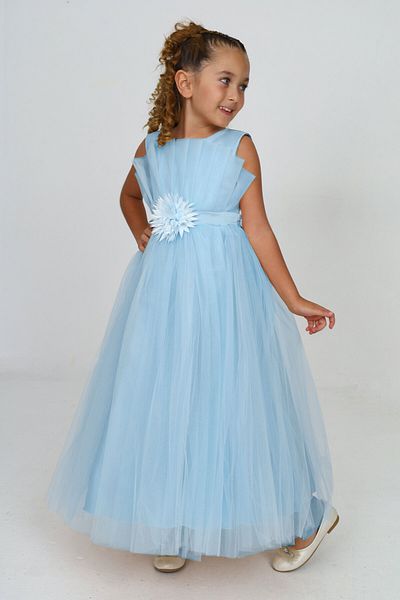 Pantulux Girl's Laminated Wedding Dress Birthday Party Special Occasion Dress