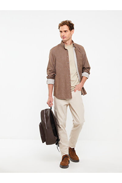 LC Waikiki Regular Fit Long Sleeve Gabardine Men's Shirt