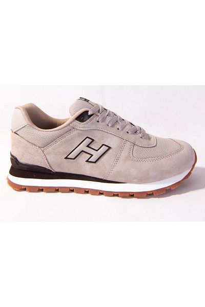Hammer Jack 10219250   Περού Μπεζ καφέ ορθοπεδικά casual δερμάτινα ανδρικά αθλητικά παπούτσια