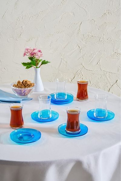 Karaca Aegean 12-Piece Tea Set 165 ml