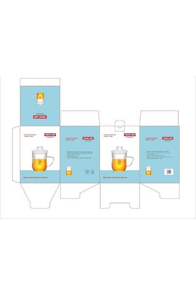 NEOFLAM GLASS TEA MUG SET 350ML DTC17203