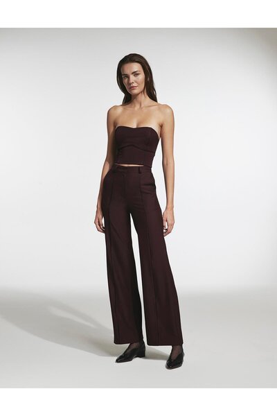 İLVİ Mıshe Kadın Bordo Pantolon
