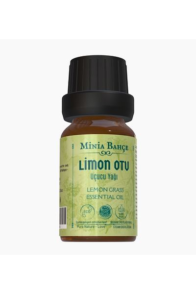 Minia Bahçe Bitki ve Sanat Atölyesi Lemongrass Essential Oil 10ml – 100% Pure and Natural