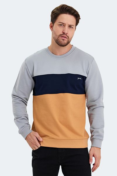 Slazenger Ανδρικό φούτερ σε γκρι χρώμα - KALYN