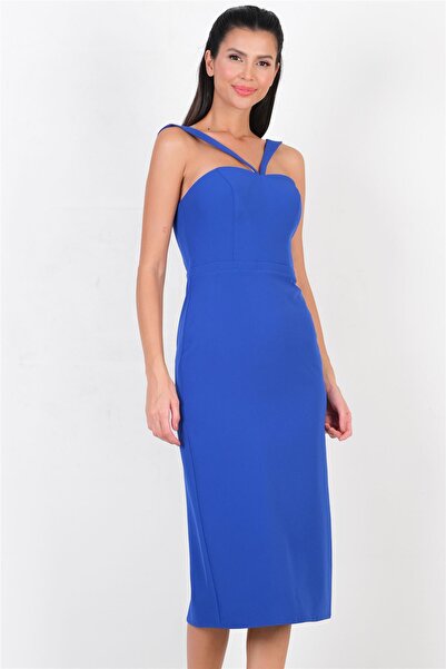 Spazio Coralla V Askılı Yaka Elbise SAKS