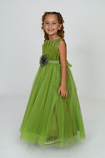 Pantulux Girl's Laminated Wedding Dress Birthday Party Special Occasion Dress