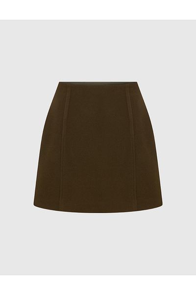İLVİ Mona Khaki Women's Skirt
