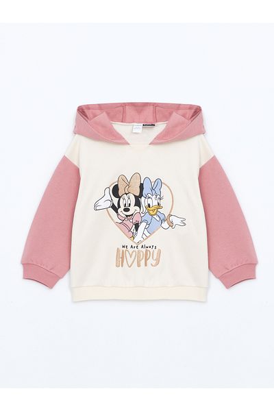 LC Waikiki Dívčí mikina a tepláky se vzorem Minnie Mouse – sada 2 kusů