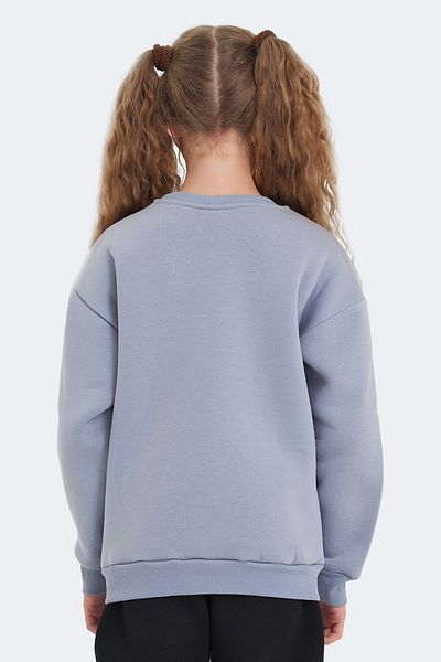 Slazenger Унисекс детски суитшърт в цвят каменно сив цвят