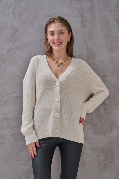 SHUGAA Women's V-Neck Daily Comfortable Fit Soft Knitwear