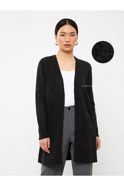 LC Waikiki Cardigan de damă cu mânecă lungă, guler șal